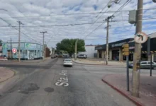 Calle Santa Ana cerrada por obras de Aguas Cordobesas en Córdoba