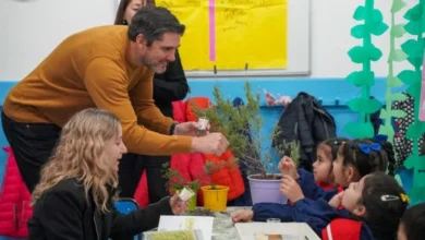 Estudiantes cordobeses participando en la agenda de educación ambiental
