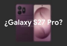 Samsung Galaxy S27 Pro con barra de cámara y pantalla AMOLED de 6,6 pulgadas