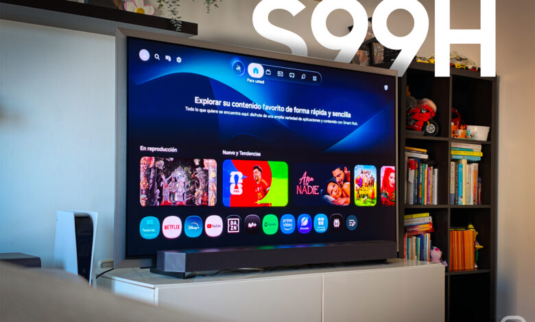 TV Samsung S99H y barra de sonido Q990H