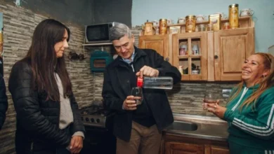 Intendente Daniel Passerini inaugura la red de agua potable en Villa Pigüé