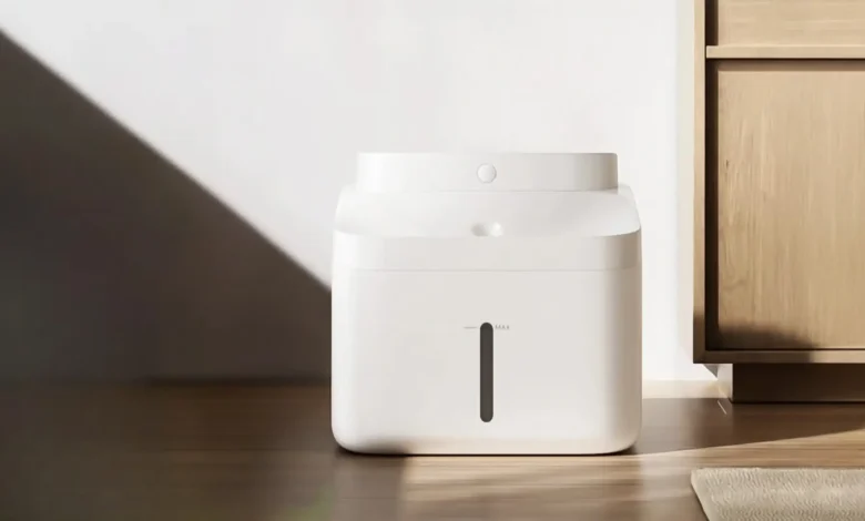 Bebedero inteligente Mijia Smart Pet Water Edition 2 de Xiaomi con depósito de 3 litros y pantalla frontal