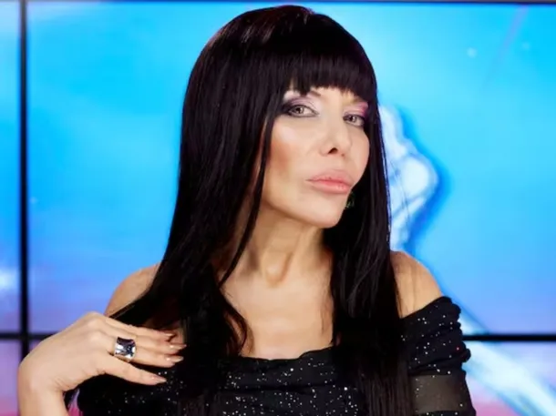 Imagen de Moria Casán en una escena de su serie biográfica