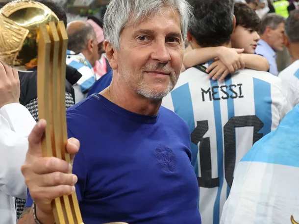 Jorge Messi y Lionel Messi en un momento especial