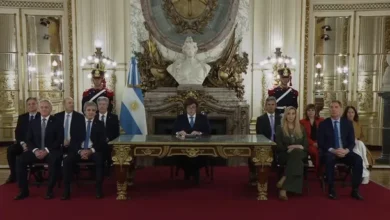 Javier Milei en la cadena nacional, presentando su proyecto de reforma del Banco Central