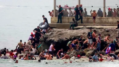 Imagen destacada sobre la crisis migratoria en Ceuta