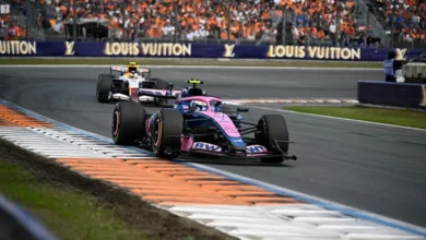 Franco Colapinto en su monoplaza de Fórmula 2 en el circuito de Zandvoort