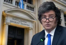 Presidente Javier Milei presentando el proyecto de ley para reformar la Carta Orgánica del Banco Central