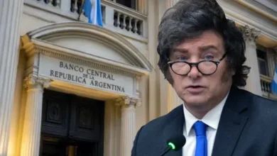 Presidente Javier Milei presentando el proyecto de ley para reformar la Carta Orgánica del Banco Central
