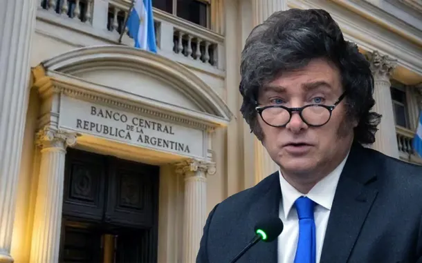 Presidente Javier Milei presentando el proyecto de ley para reformar la Carta Orgánica del Banco Central