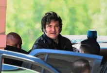 Javier Milei en su gira por Ecuador y Colombia