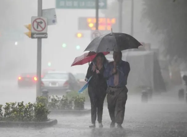 Lluvia intensa en la ciudad de Buenos Aires