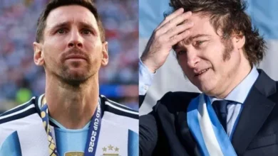 Imagen de Milei y Messi