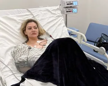 Nadia Beller en su domicilio tras recibir alta médica