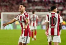 River Plate vs Argentinos Juniors, partido de fútbol en el Estadio Monumental
