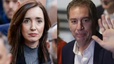 Victoria Villarruel y Diego Santilli en un conflicto político