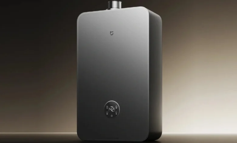 Calentador de agua Xiaomi Mijia Pro Dual de 16 L instalado en una vivienda