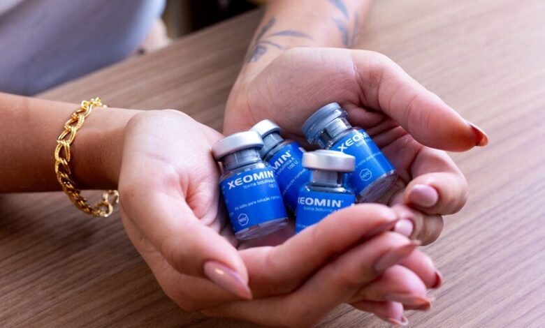 Vial de péptidos para adelgazar con etiqueta de uso exclusivo para investigación