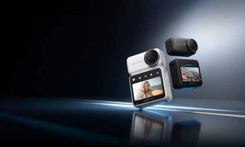 Dreame LEAPTIC Cube cámara 8K portátil en acción