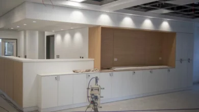 Obra en fase final del Hospital Príncipe de Asturias en el barrio Villa El Libertador