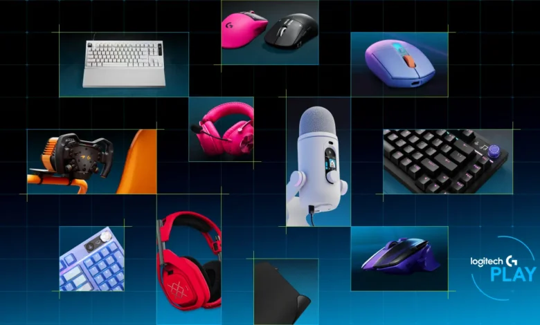 Conjunto de periféricos Logitech Pro X: mouse, teclado y headset sobre una mesa de gaming