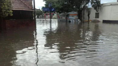 Ejercicio de evacuación durante el simulacro de inundación en Villa Páez, Córdoba