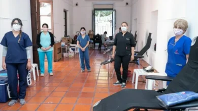Donantes entregando sangre y médula ósea en el Cabildo Histórico de Córdoba durante la jornada solidaria