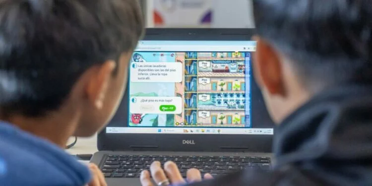 Pantalla de la plataforma Matific usada en aulas de Córdoba