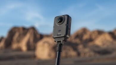 Cámara DJI Osmo 360 II y robot aspirador ROMO 2 exhibidos en la feria IFA 2026