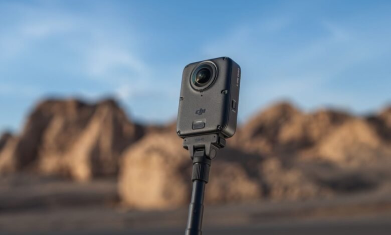 Cámara DJI Osmo 360 II y robot aspirador ROMO 2 exhibidos en la feria IFA 2026