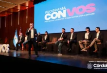 Gobernador Martín Llaryora presenta el programa Con Vos para prevenir la deserción escolar en Córdoba