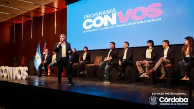 Gobernador Martín Llaryora presenta el programa Con Vos para prevenir la deserción escolar en Córdoba