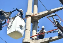 Pantalla de la aplicación móvil Energía Collect mostrando el mapa de la red eléctrica de Córdoba