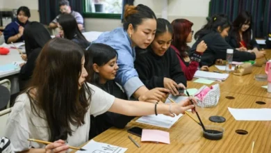 Clases de mandarín en una escuela secundaria de Córdoba