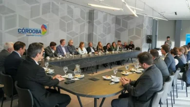 Equipo de peritos médicos oficiales en una sala del Tribunal Superior de Justicia de Córdoba