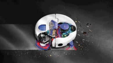 Robots aspiradores Dyson Nurovi y purificadores HushJet exhibidos en el IFA 2026 de Berlín