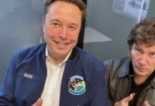 Imagen del satélite Starlink sobre el mapa de Argentina, simbolizando la nueva conexión a escuelas rurales