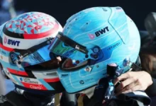 Franco Colapinto cruzando la meta en el Gran Premio de Italia en Monza 2024