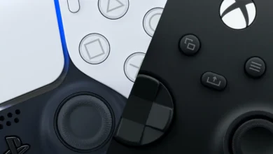 Controlador de videojuegos Beats de Apple sobre fondo negro