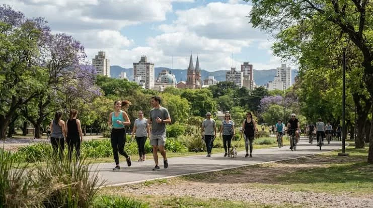 Cielo azul y soleado de Córdoba con viento del noreste, 8 de septiembre