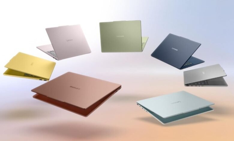 Portátil Lenovo IdeaPad Vibe de colores con pantalla OLED