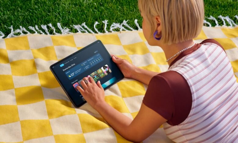 Tablet Alexa 12 Pro de Amazon con pantalla Nanomatte y diseño de aluminio