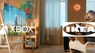 Mueble de TV con ruedas de la colección XSTABY de IKEA y Xbox