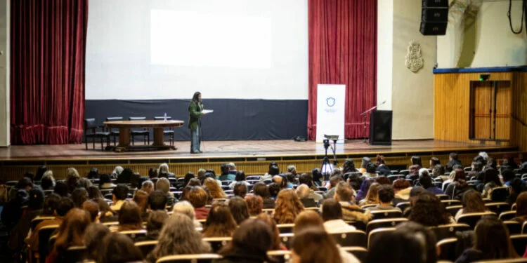 Pabellón Argentina de la UNC durante la jornada de salud mental y adicciones