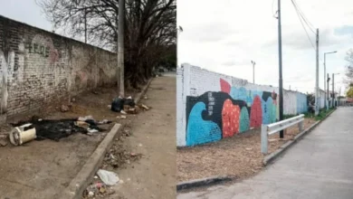 Parque recreativo en General Bustos tras limpieza del microbasural
