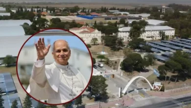 Papa León XIV celebra misa en la explanada de la Escuela de Aviación Militar, Córdoba