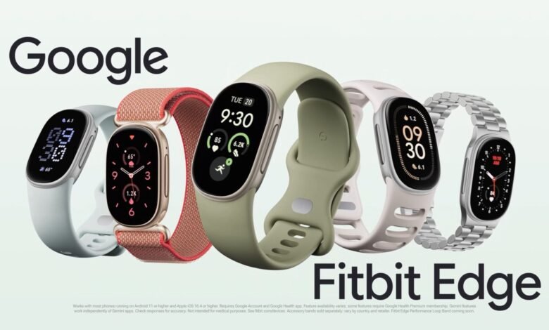 Fitbit Edge de Google con pantalla ovalada y correa intercambiable